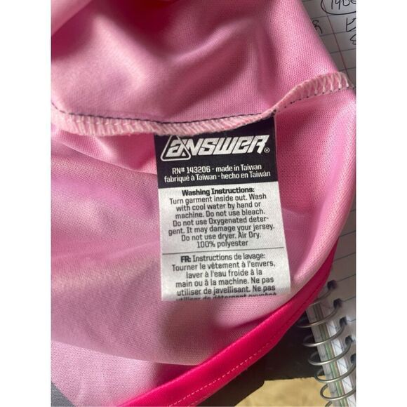 Answer Racing MX OffRoad Neon Pink Black Racing Jersey Size XL - Picture 7 of 7